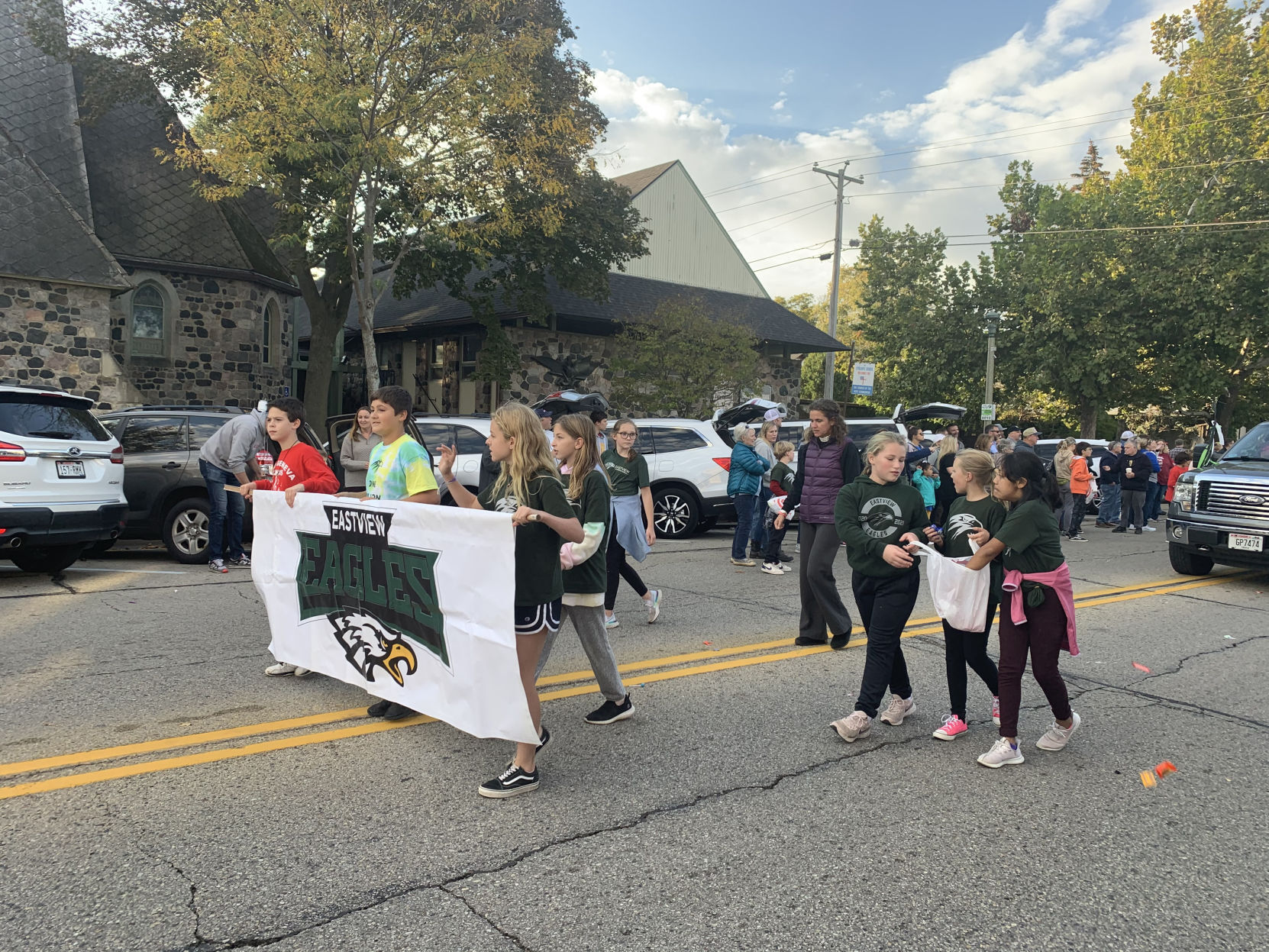 Eastview Elementary School Eagles join the parade